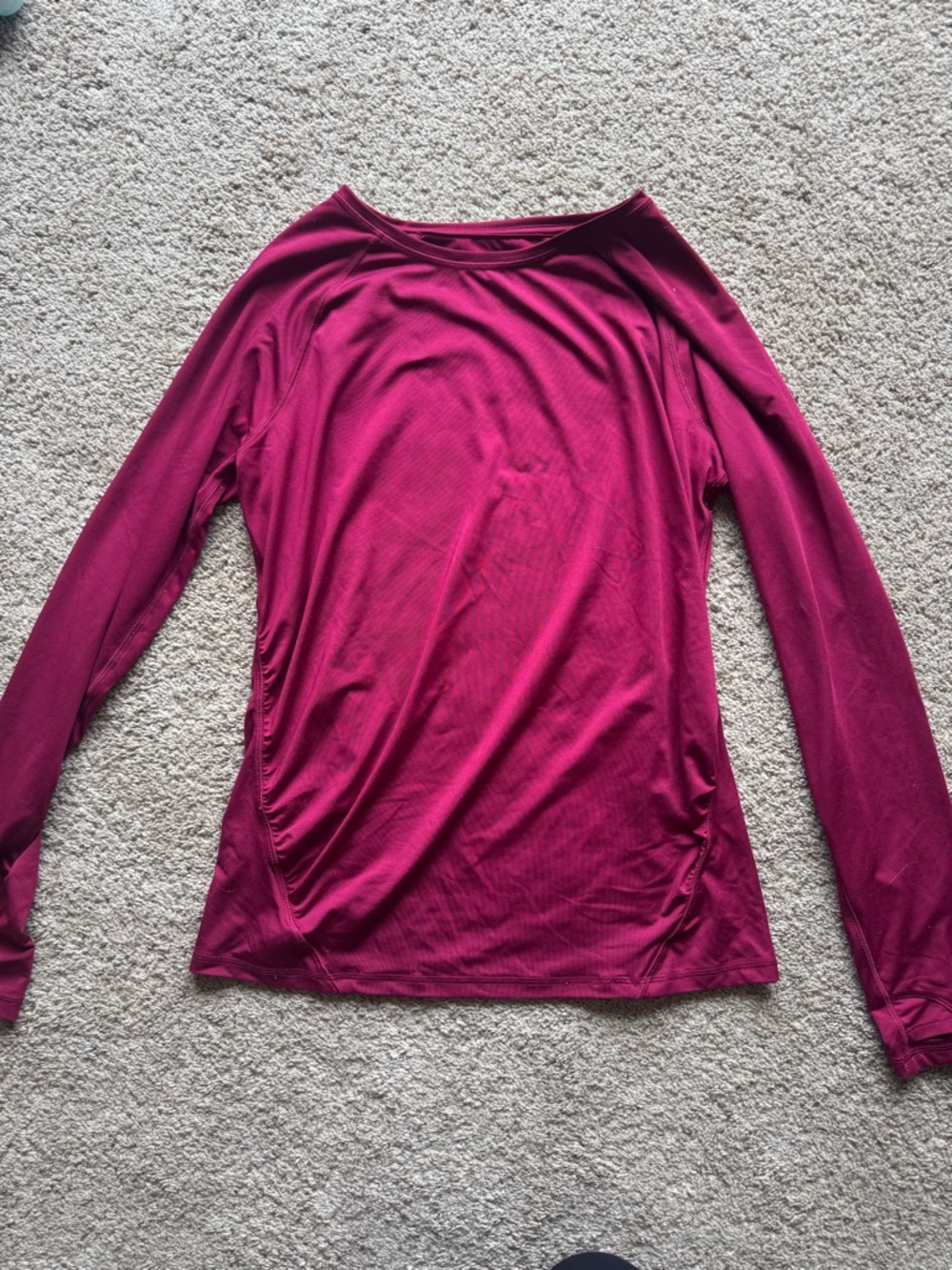 tek gear Women's Long-Sleeve Maternity Top in Raspberry